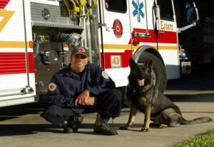 FF Chris Martin and Canine Luther